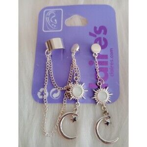 Women's Moon & Star Boho Dangle Earrings & Ear Wrap Fashion Earrings Jewelry New